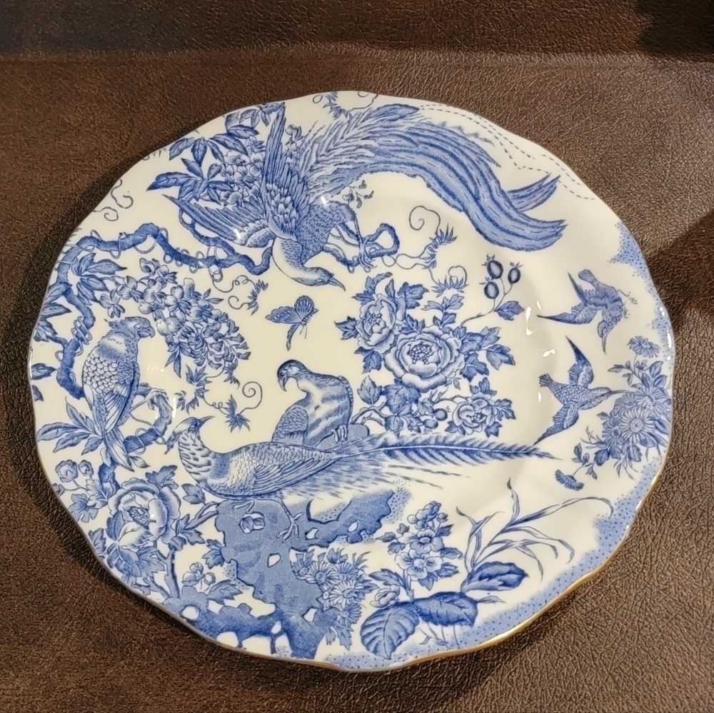 Vintage Blue Aves by ROYAL CROWN DERBY Dinner Plate